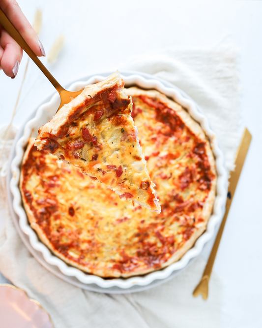 Raclette kaas quiche