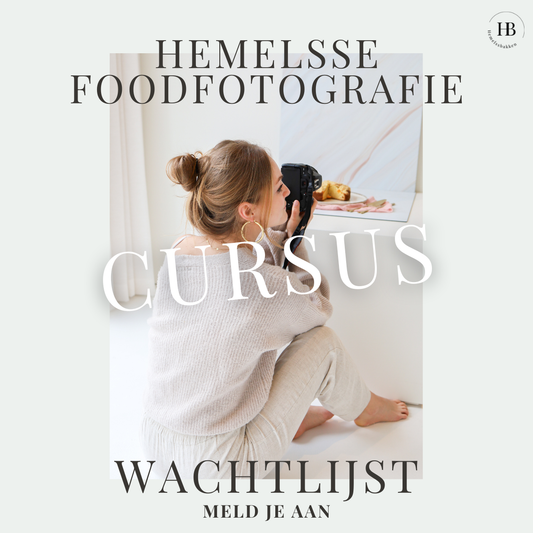 WACHTLIJST - Foodfotografie cursus